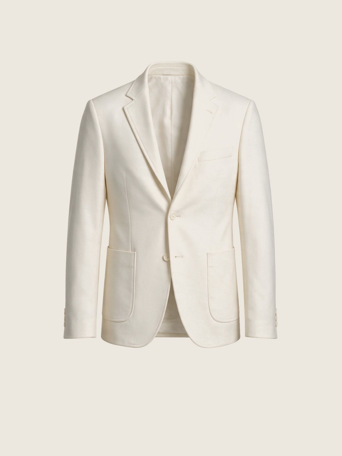 Blazer, Cream, front view on a plain background