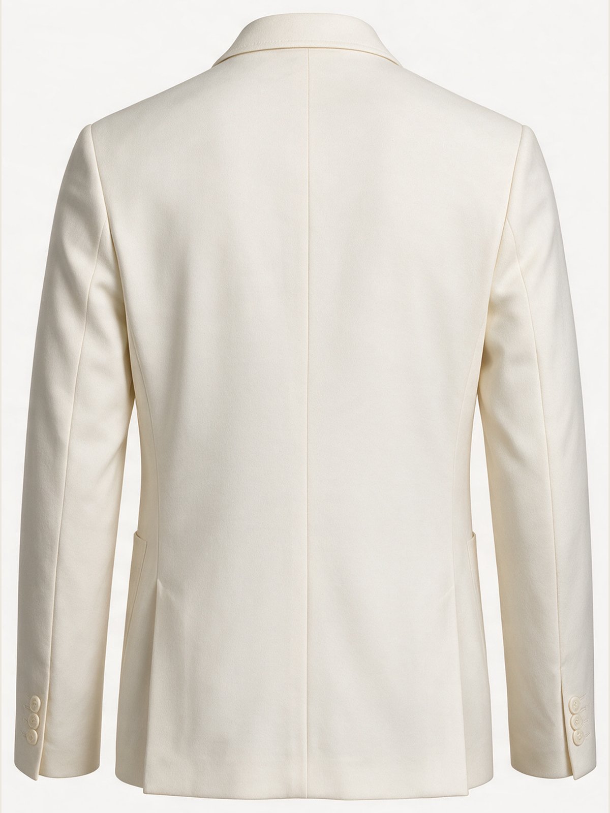 Blazer, Cream, back view