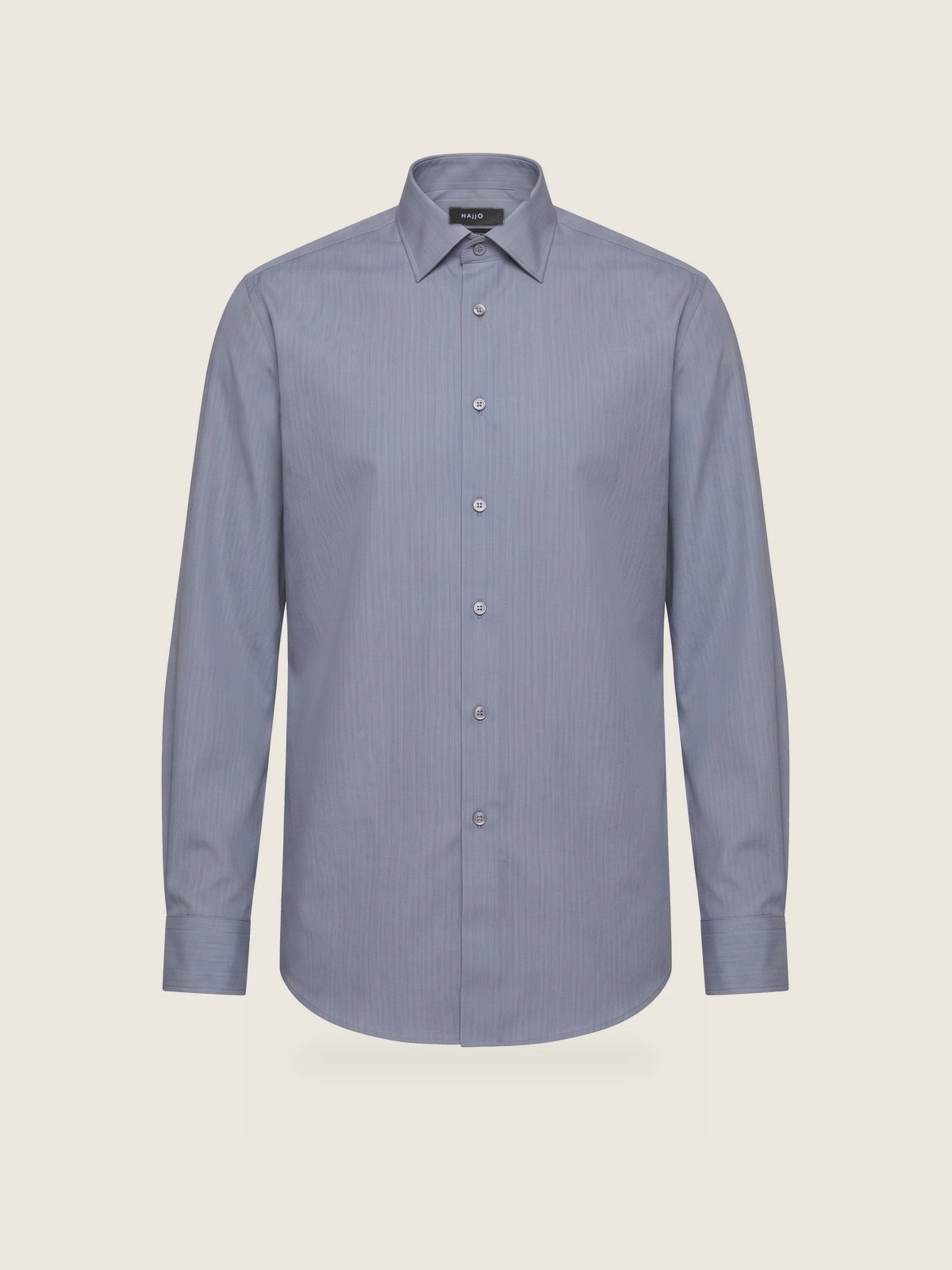Classic Shirt, Dark Blue and White Slim, front view on a plain background