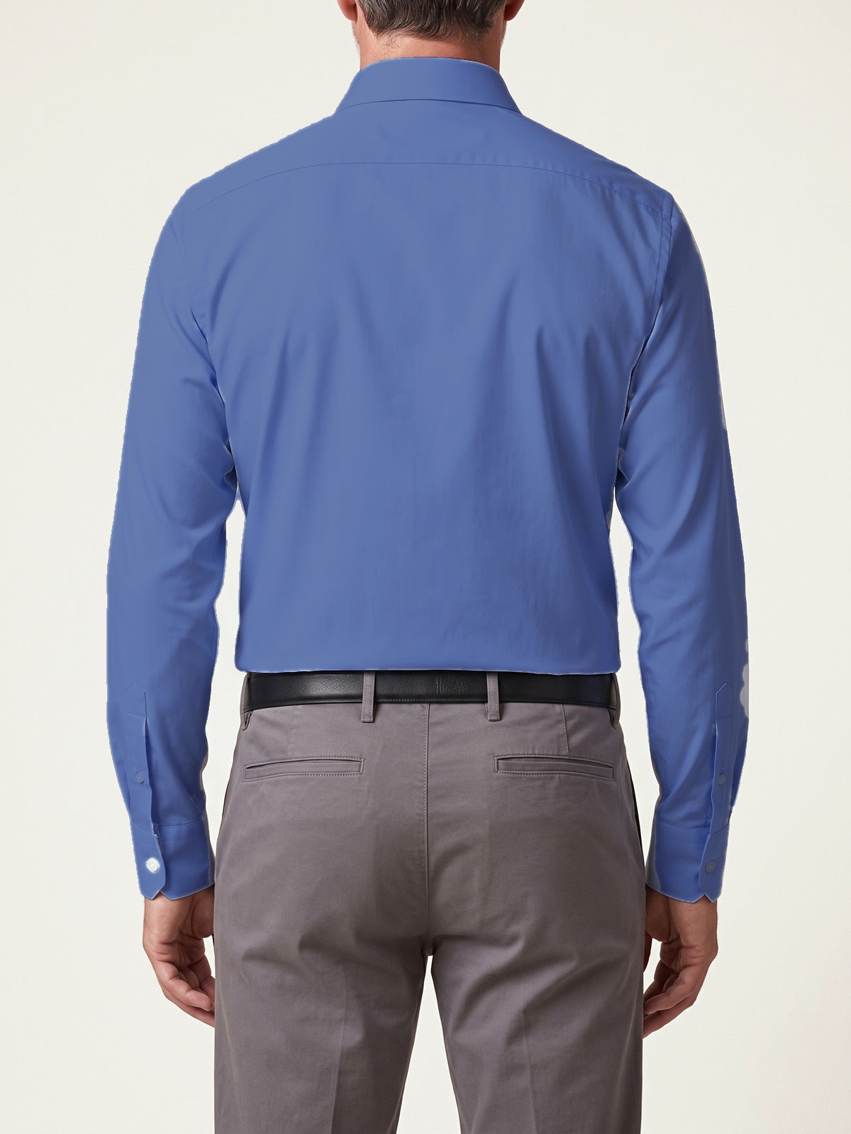 Classic Shirt, Light Blue Slim, back on the model
