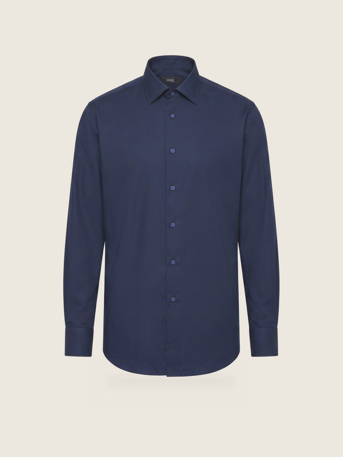 Classic Shirt, Navy Slim, front view on a plain background