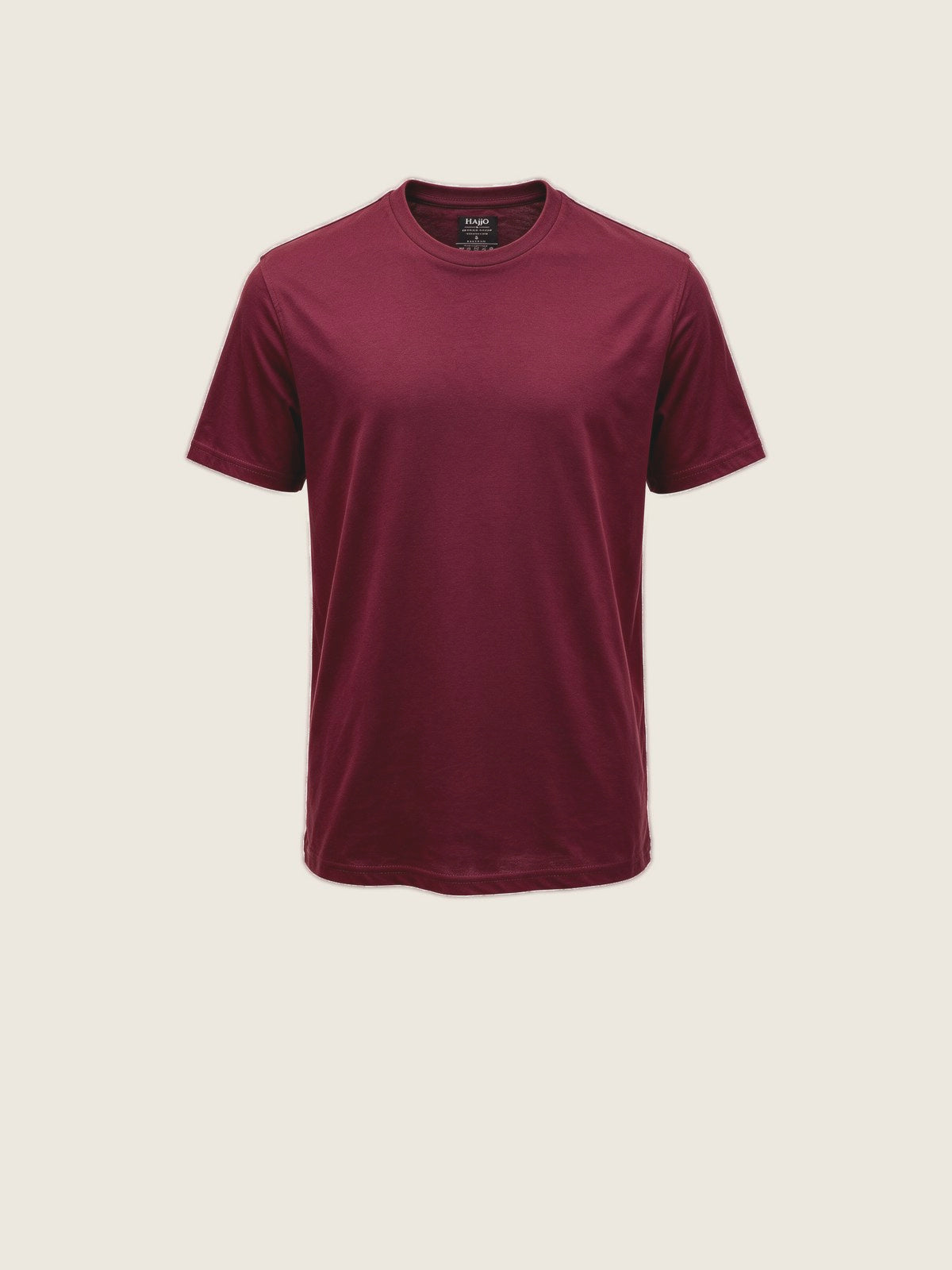 Comfort Tee, Burgundy, front view on a plain background