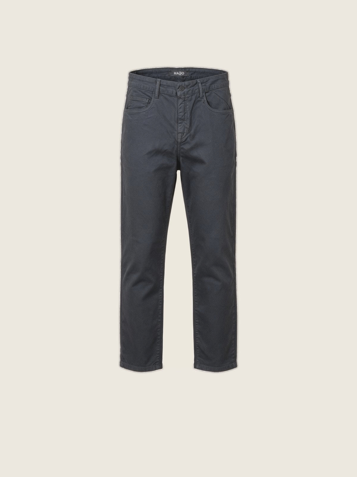 Five Pocket Cotton Pant, Black, front view on a plain background