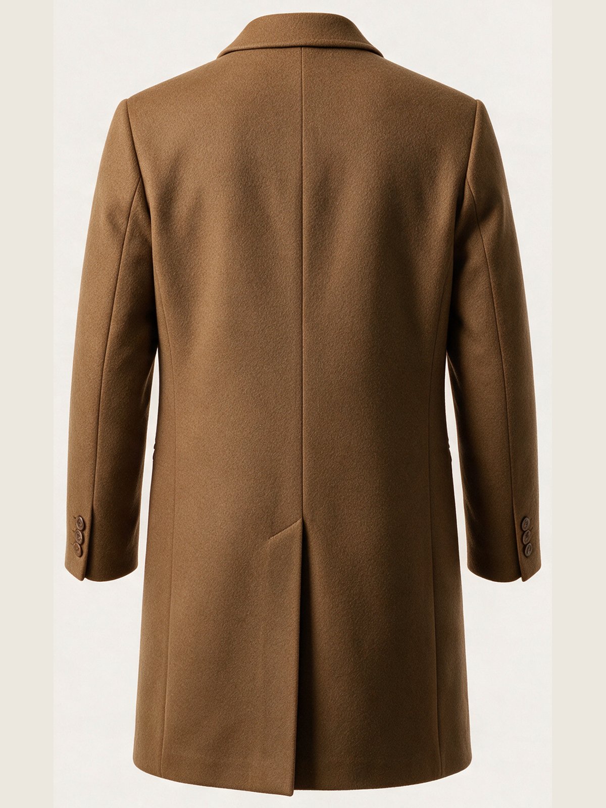 Overcoat, Camel, back view