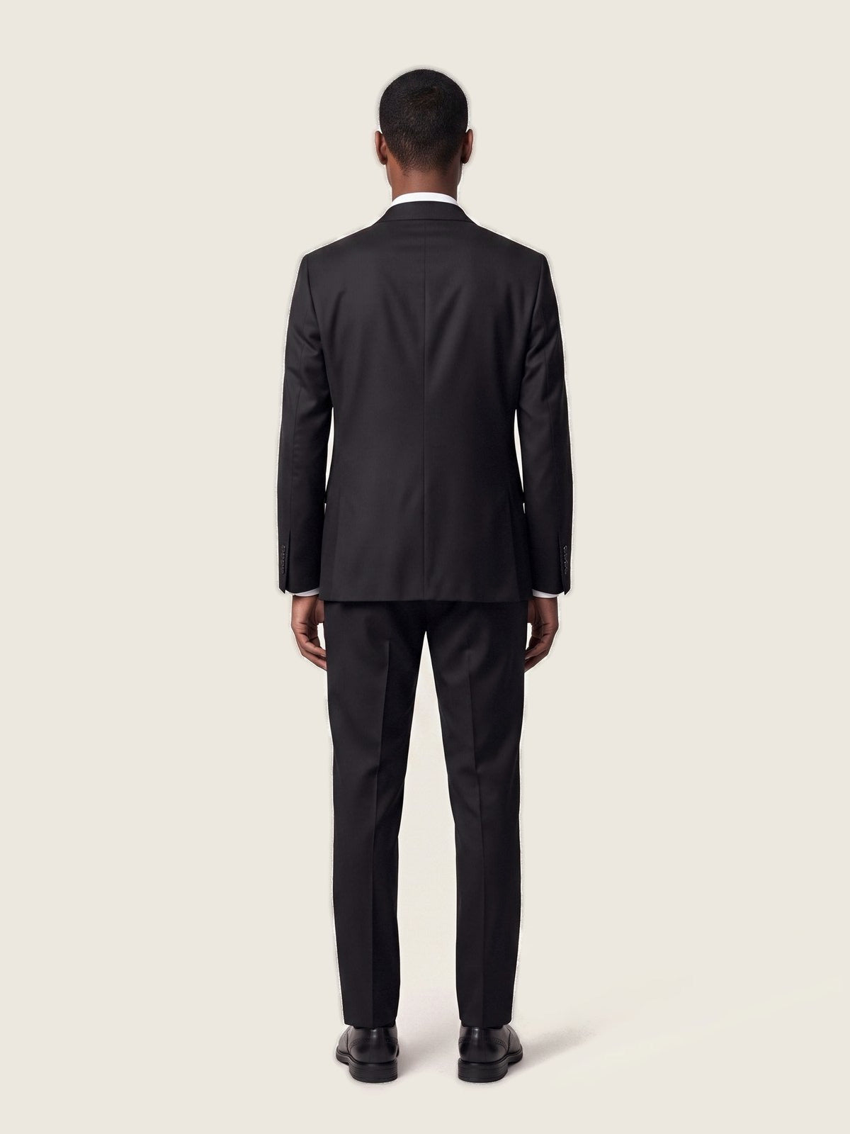 Suit, Black, back on the model
